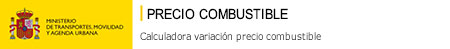 Abrir la Calculadora variación precio combustible en nueva ventana